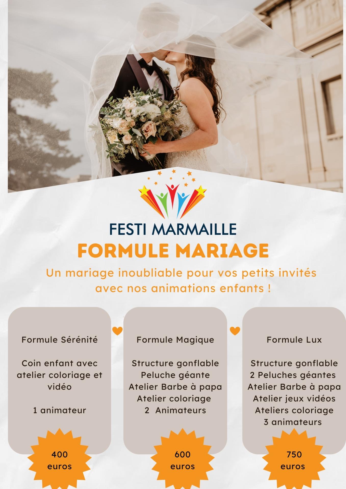 Formules mariages